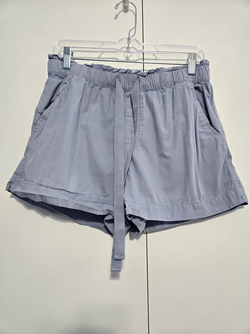 LOFT Outlet Gray Drawstring Pull-On Shortsโ Women's Medium 100% Cotton